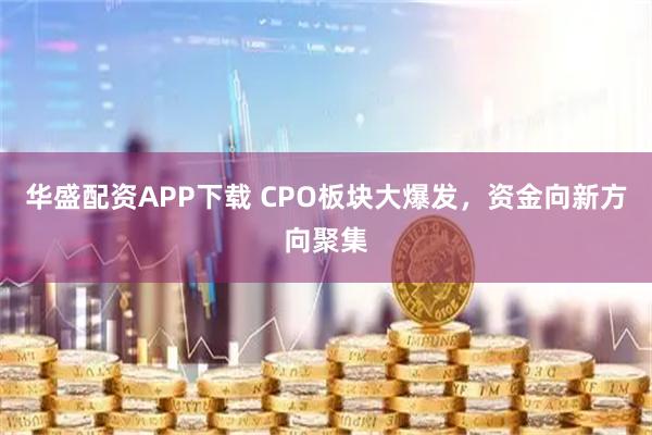 华盛配资APP下载 CPO板块大爆发，资金向新方向聚集